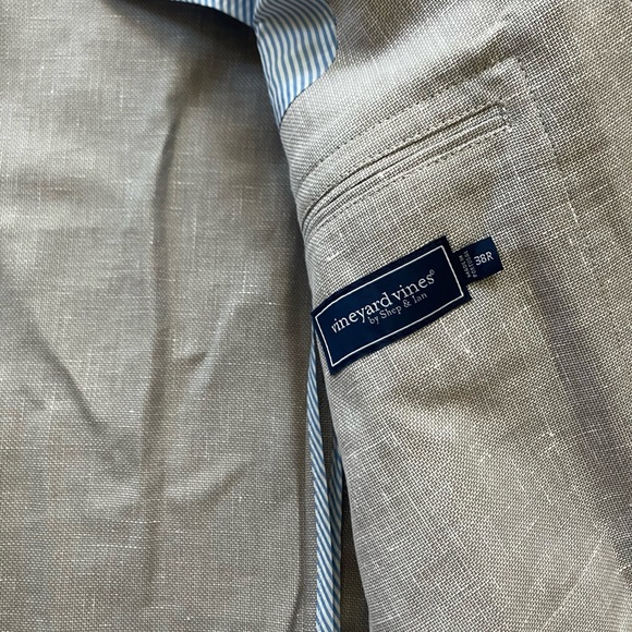 Vineyard Vines linen blazer size 38 NWT - Picture 3 of 5